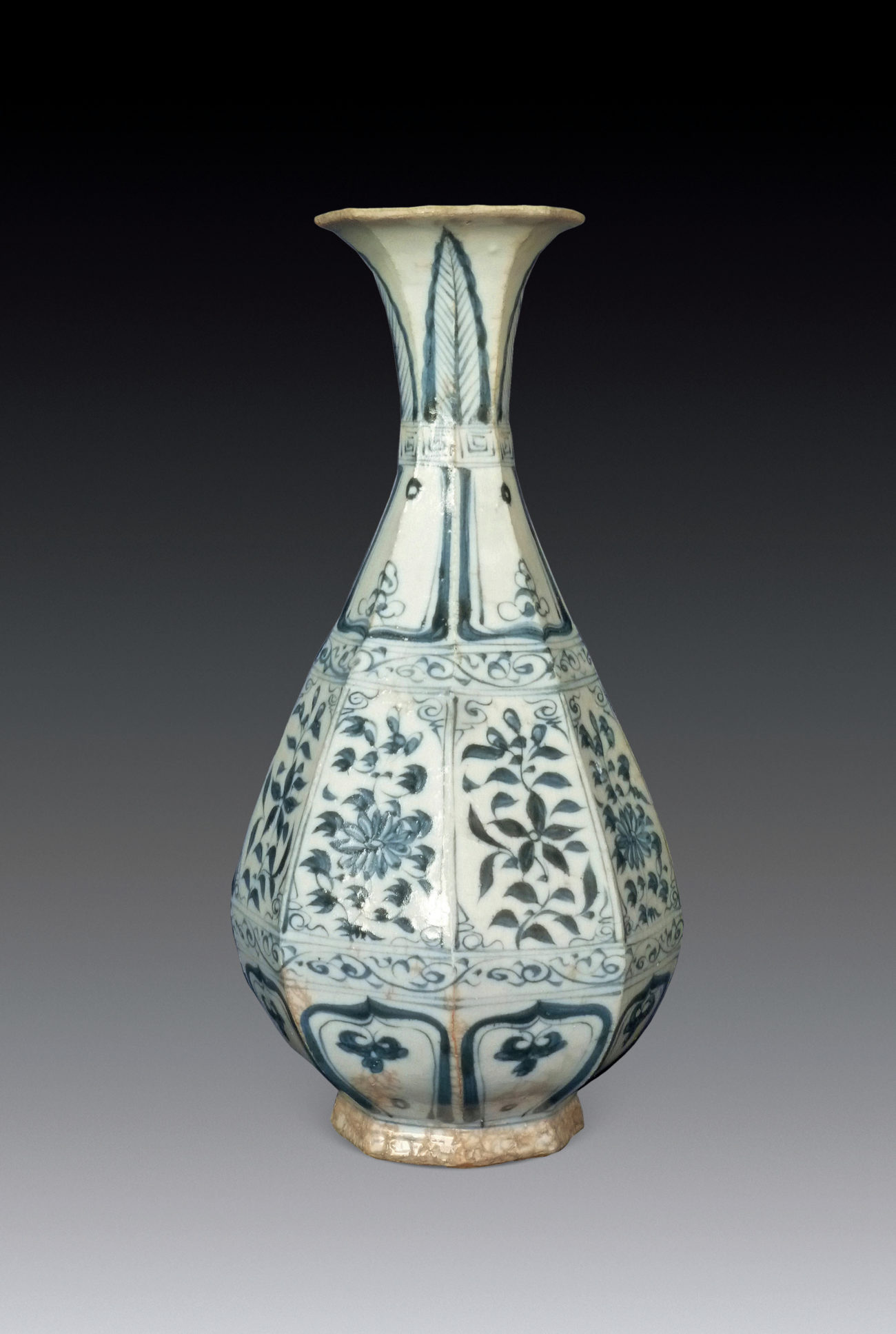 エミールガレ睡蓮文花瓶ですY713 1900年初頭 エミール・ガレ 睡蓮文花瓶 花器 被せガラス　KKK